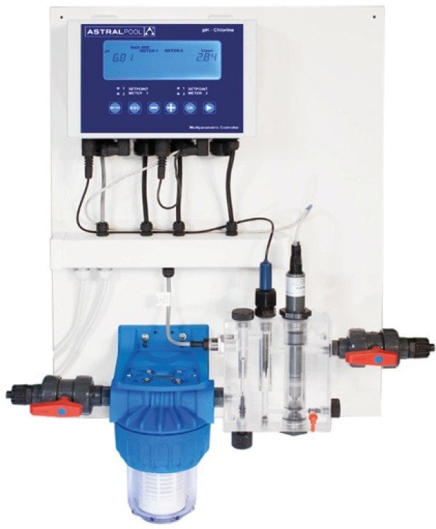 Poolwatch Basic otomatik kontrol sistemi (pH, Redox kontrol paneli)