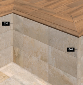 Rosa Gres Köşe Parçaları 030 - 31 x 4 x 4