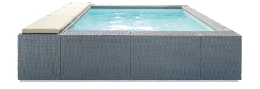 ISITMA ve BUBBLE PLAYA 1 BEYAZ - 220 x 220. TEK GÖVDE HAZIR HAVUZ