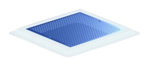 490x490mm Fiberglas çerçeveli paslanmaz çelik kare dip emiş ızgarası