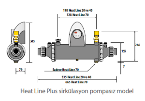 HEATLINE 20 ( plus sirkülasyon pompasız )