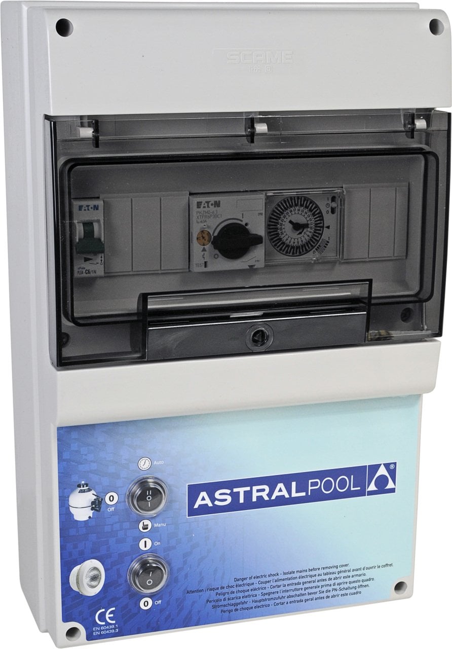 Elektrik kontrol panosu 1 pompa ve 300VA aydınlatma (¾ - 1 hP monofaze)