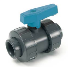 U-PVC Ekonomik PVC Küresel Su Vana Ø 75 mm Avrupada üretilmiştir.