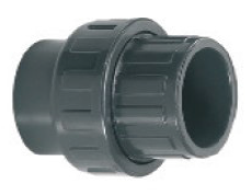 Çift Taraflı Yapıstırma PN16 PVC Rakor  Ø 50 mm
